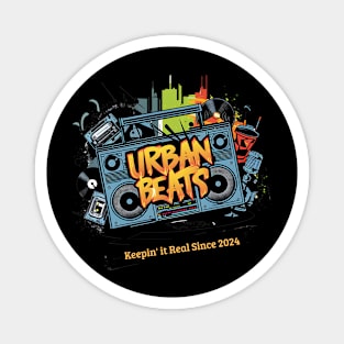 Urban beat - retro style hip hop designed Magnet